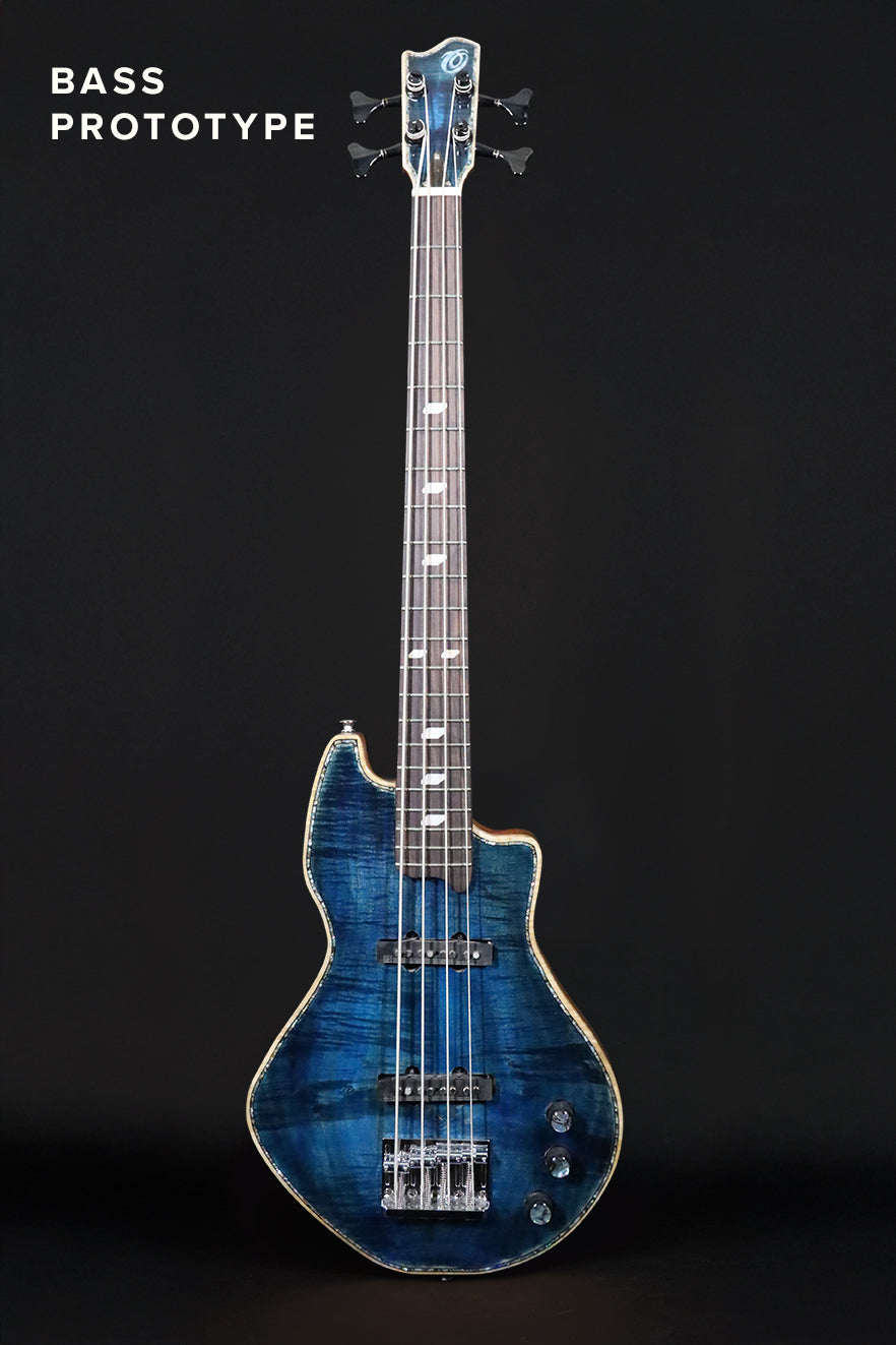 OHANA ELECTRIC BASS Ocean Blue Prototype