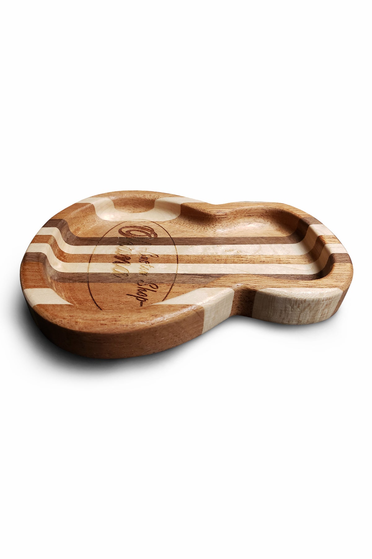 Multi-wood Ukulele-shaped Wooden Tray