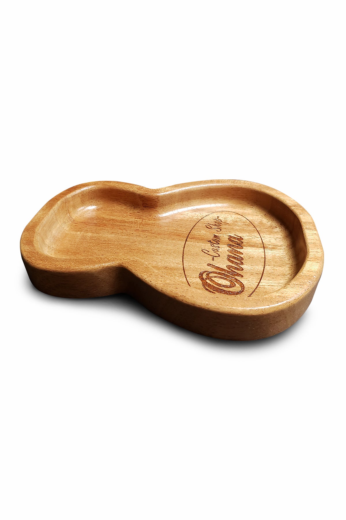 Solid Mahogany Ukulele-shaped Wooden Tray